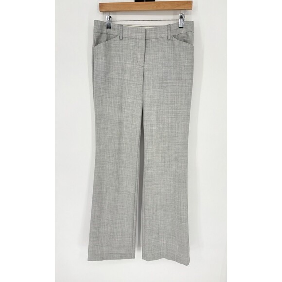 Express Design Studio Editor Women’s Gray Pants Flare Leg Size 4 Long - Picture 1 of 3